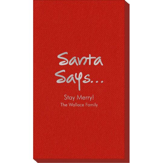 Studio Santa Says Linen Like Guest Towels