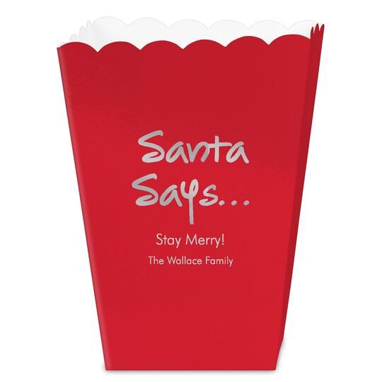 Studio Santa Says Mini Popcorn Boxes
