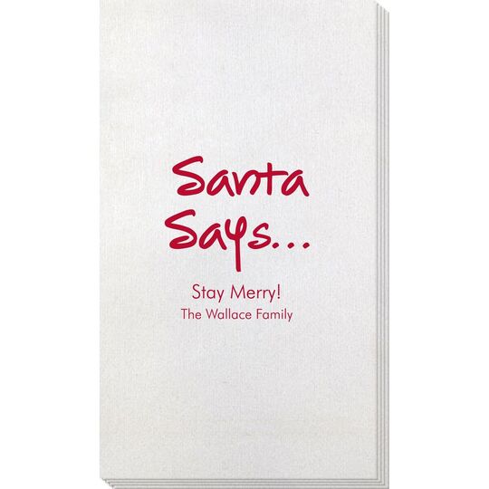 Studio Santa Says Bamboo Luxe Guest Towels