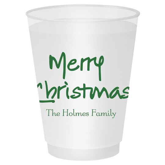 Studio Merry Christmas Shatterproof Cups