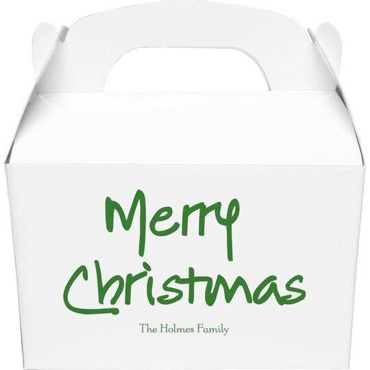 Studio Merry Christmas Gable Favor Boxes