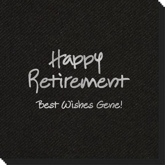 Studio Happy Retirement Linen Like Napkins