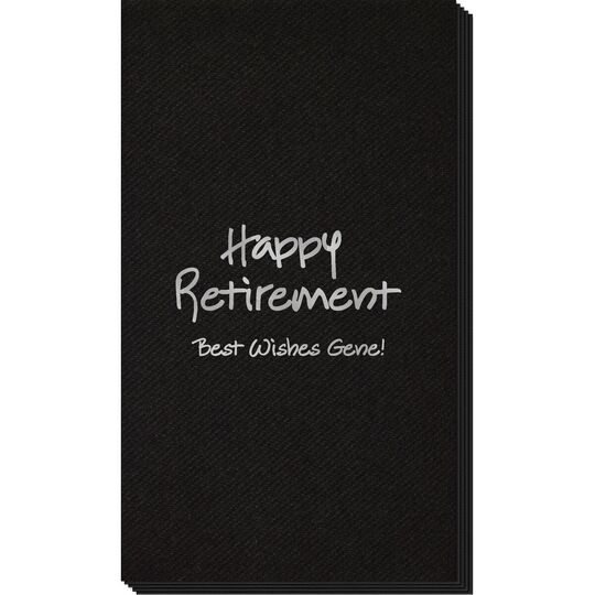Studio Happy Retirement Linen Like Guest Towels