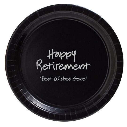Studio Happy Retirement Paper Plates