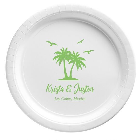 Palm tree 2025 paper plates