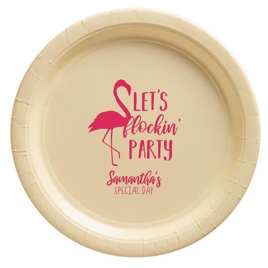 Let's Flockin' Party Paper Plates
