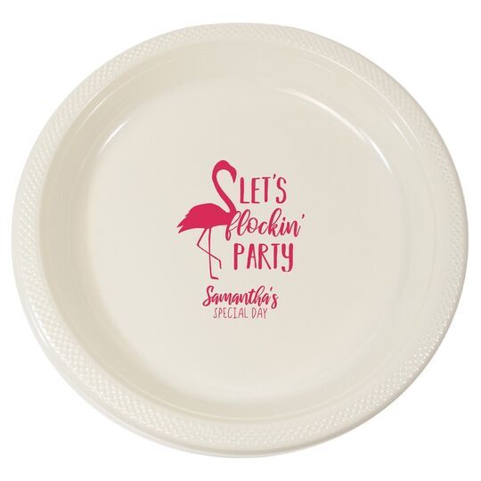 Let's Flockin' Party Plastic Plates