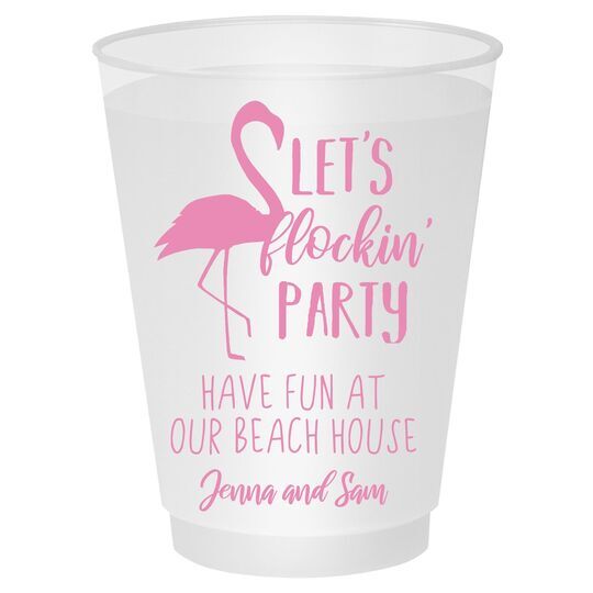 Let's Flockin' Party Shatterproof Cups