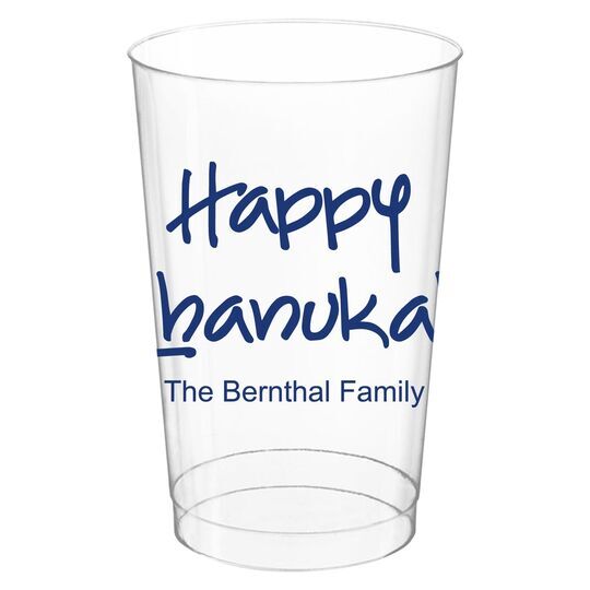 Studio Happy Chanukah Clear Plastic Cups