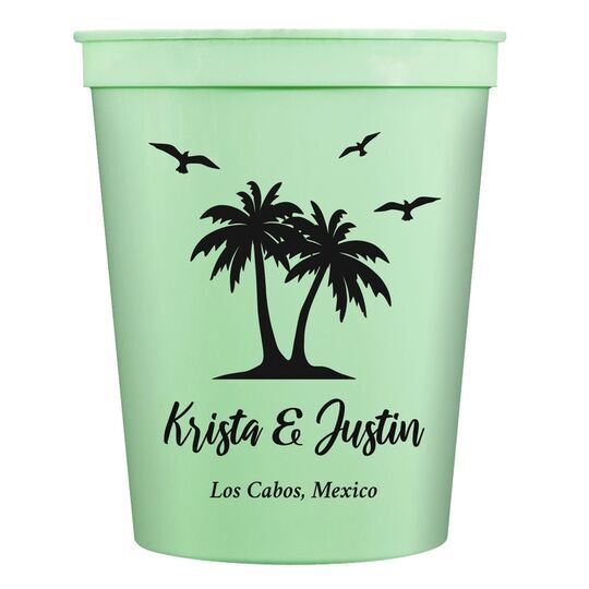 Palm Tree Island Stadium Cups