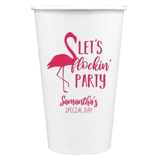 Let's Flockin' Party Paper Coffee Cups