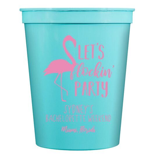 Let's Flockin' Party Stadium Cups