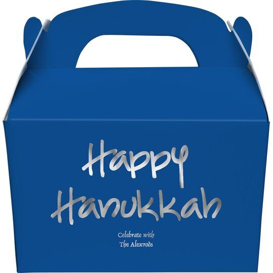 Studio Happy Hanukkah Gable Favor Boxes