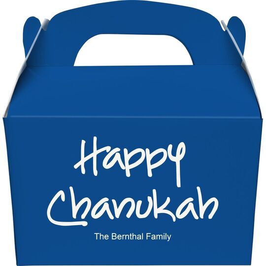 Studio Happy Chanukah Gable Favor Boxes