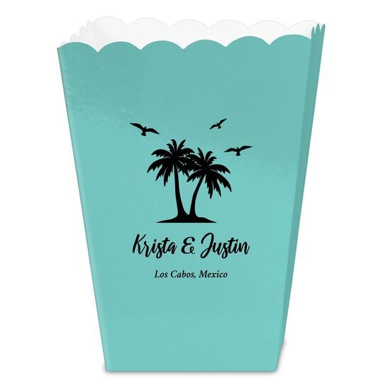 Palm Tree Island Mini Popcorn Boxes