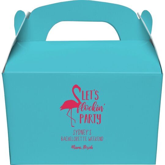 Let's Flockin' Party Gable Favor Boxes