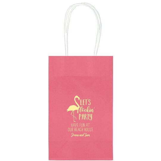 Let's Flockin' Party Medium Twisted Handled Bags