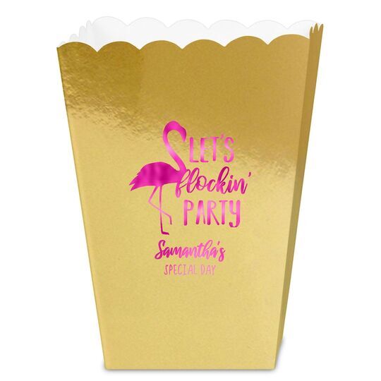 Let's Flockin' Party Mini Popcorn Boxes