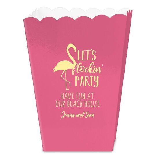 Let's Flockin' Party Mini Popcorn Boxes