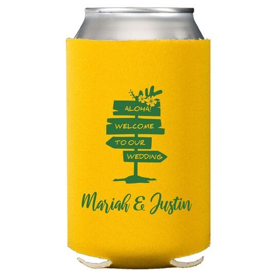 Yellow 16 oz. Can Collapsible Koozie