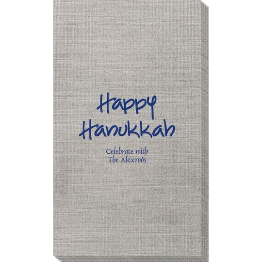 Studio Happy Hanukkah Bamboo Luxe Guest Towels
