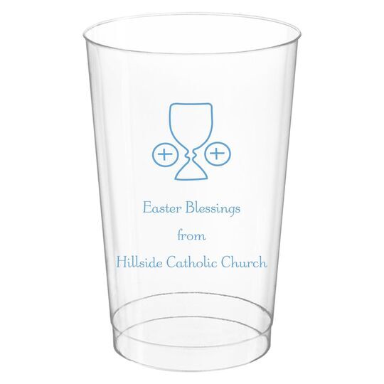 Ceremonial Goblet and Wafer Clear Plastic Cups