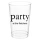 Big Word Party Clear Plastic Cups Image 1 of 3