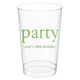Big Word Party Clear Plastic Cups Image 2 of 3