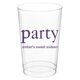 Big Word Party Clear Plastic Cups Image 3 of 3