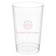 Circle Initials Clear Plastic Cups Image 2 of 4