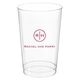 Circle Initials Clear Plastic Cups Image 3 of 4