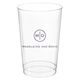 Circle Initials Clear Plastic Cups Image 4 of 4