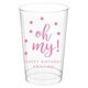 Confetti Dots Oh My Clear Plastic Cups Image 1 of 3
