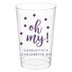 Confetti Dots Oh My Clear Plastic Cups Image 2 of 3