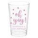 Confetti Dots Oh Yay! Clear Plastic Cups Image 1 of 5