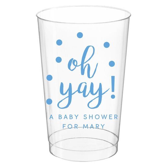 Confetti Dots Oh Yay! Clear Plastic Cups