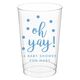 Confetti Dots Oh Yay! Clear Plastic Cups Image 4 of 5