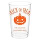 Trick or Treat Pumpkin Clear Plastic Cups Image 1 of 2