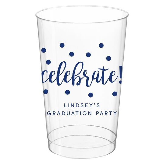 Confetti Dots Celebrate Clear Plastic Cups