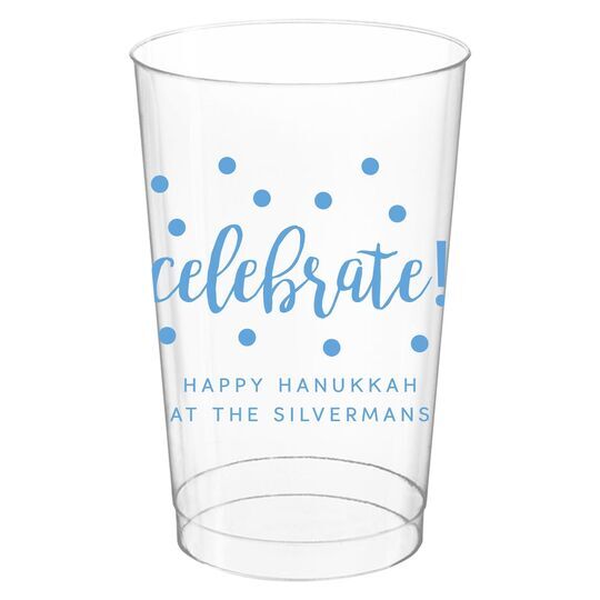 Confetti Dots Celebrate Clear Plastic Cups