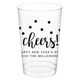 Confetti Dots Cheers Clear Plastic Cups Image 3 of 5