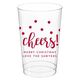 Confetti Dots Cheers Clear Plastic Cups Image 4 of 5
