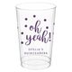 Confetti Dots Oh Yeah! Clear Plastic Cups Image 3 of 4