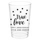 Confetti Dots True Love Clear Plastic Cups Image 2 of 2