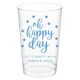 Confetti Dots Oh Happy Day Clear Plastic Cups Image 3 of 3