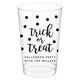 Confetti Dots Trick or Treat Clear Plastic Cups Image 1 of 2