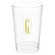 Contempo Monogram Clear Plastic Cups Image 1 of 3