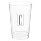 Contempo Monogram Clear Plastic Cups Image 2 of 3