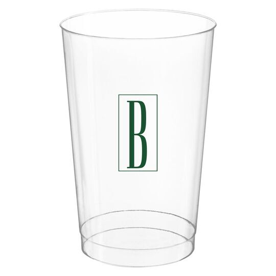 Contempo Monogram Clear Plastic Cups