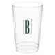 Contempo Monogram Clear Plastic Cups Image 3 of 3
